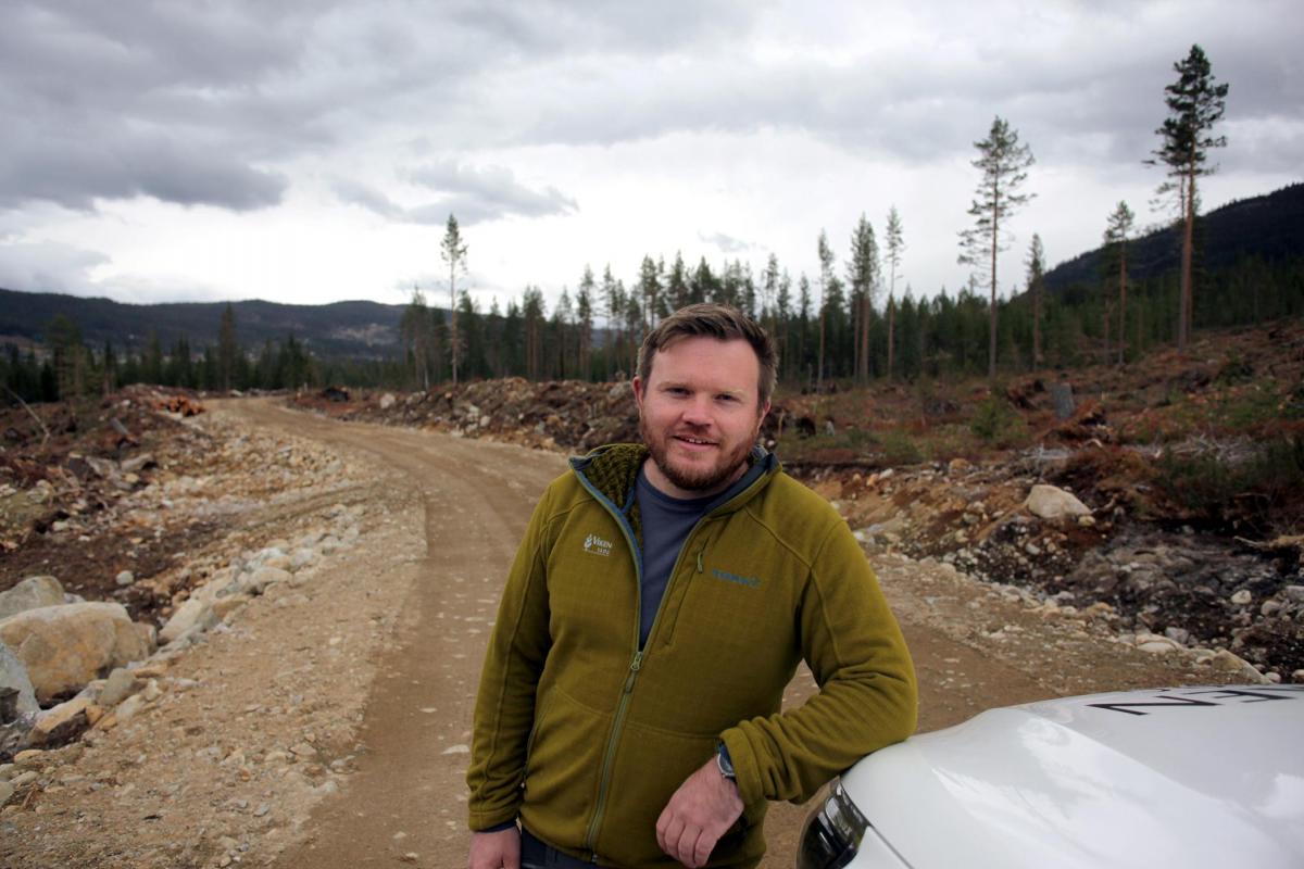 Anders Berg Stensrud, veiplanlegger i Viken Skog