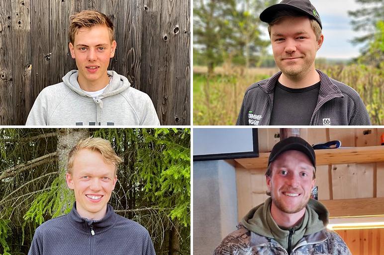 Andreas Berget, Ole Eivind Fjeldstad, Sivert Svardal og Gjermund Sæthre