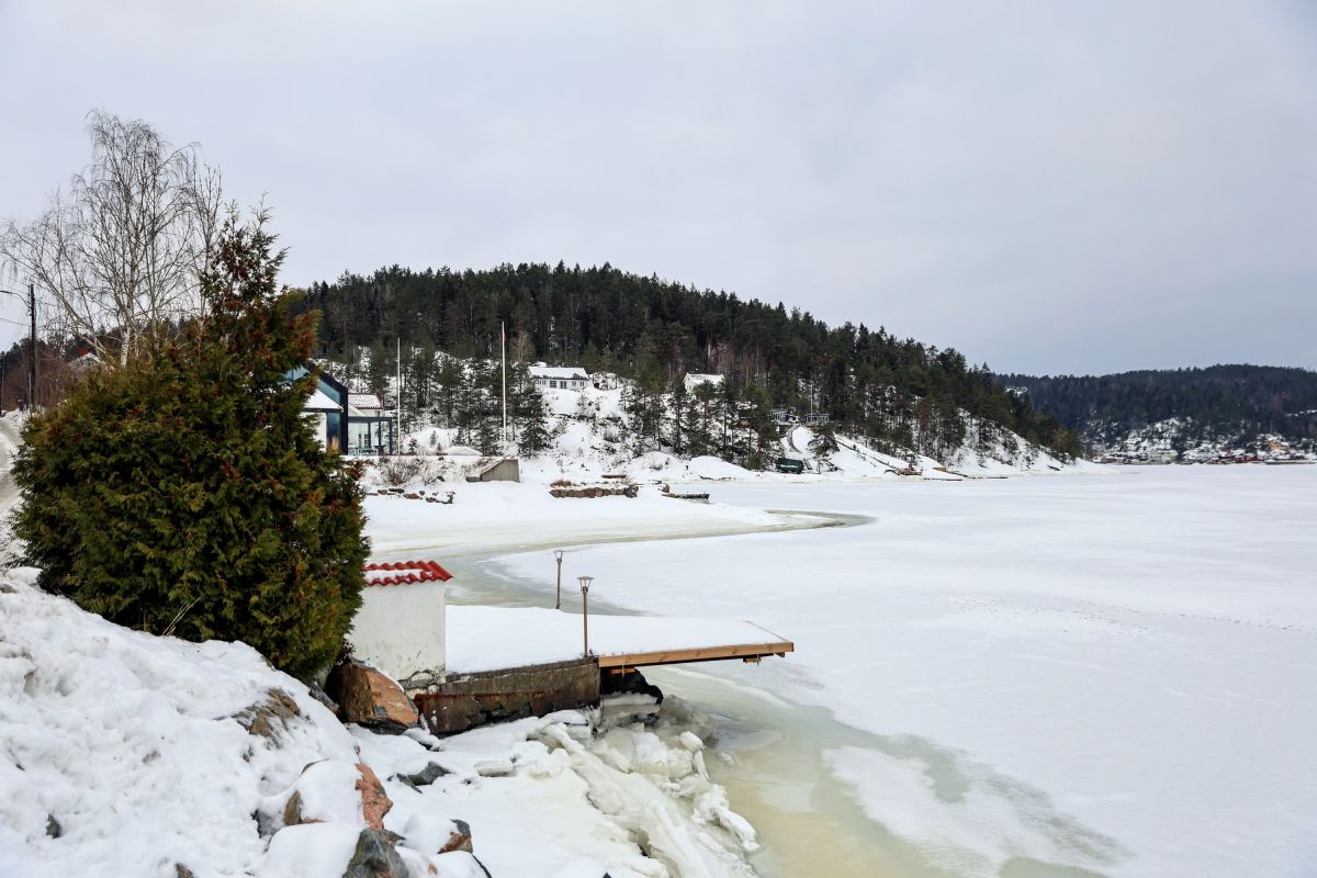 Vestnebba sett fra Nebba brygge ved Bunnefjorden