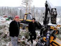 Flyttet maskinene 200 kilometer for å hogge vindfall