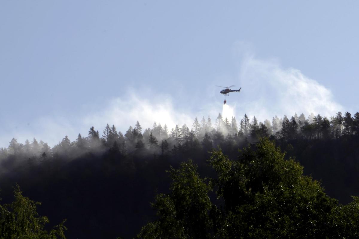 Helikopter med brannpøs, Kolsåstoppen