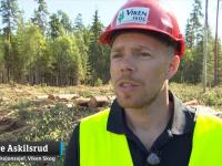 NRK var med Viken Skog ut på drift