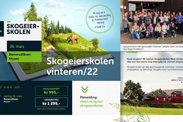 Føler du deg som «ny» i skogen – meld deg på Viken Skogeierskole 23. april NY DATO!