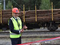 På skinner med el-tog i fremtiden
