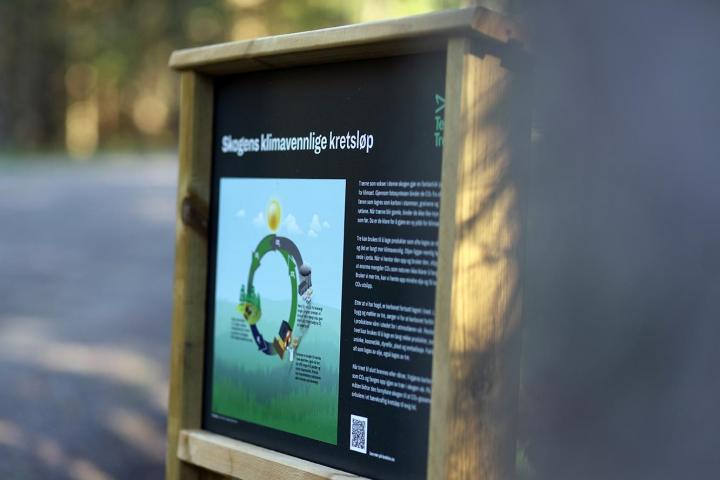 Skilt langs turveier skal gi kunnskap om skog og skogbruk